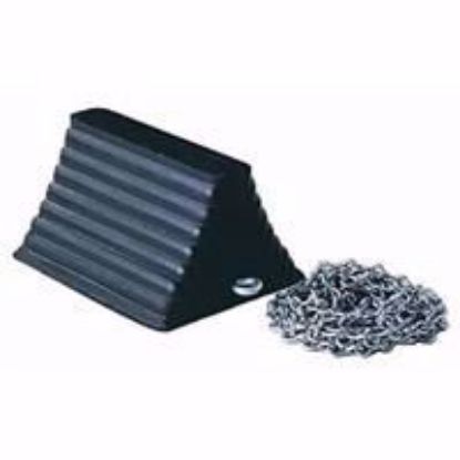 Picture of Wheel Chock with Eye Bolt and 12 Inch Chain
