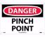 Picture of 10x14 DANGER PINCH POINT Aluminum Sign, Each