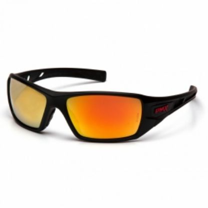 Picture of Pyramex Velar Ice Orange Mirror Lens with Black and Red Frame, PER DZ