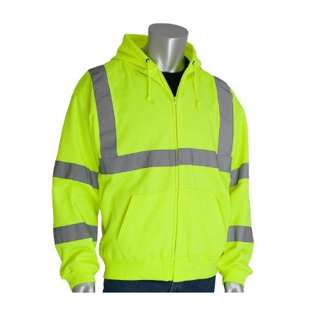 Picture of 323-HSSE -YELLOW HI-VIZ HOODIE